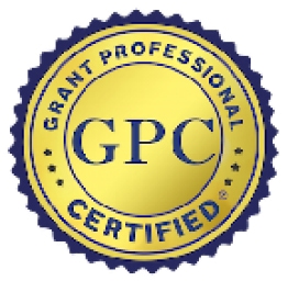Grant Professional Certified logo: A circular gold seal with navy blue trim and text.